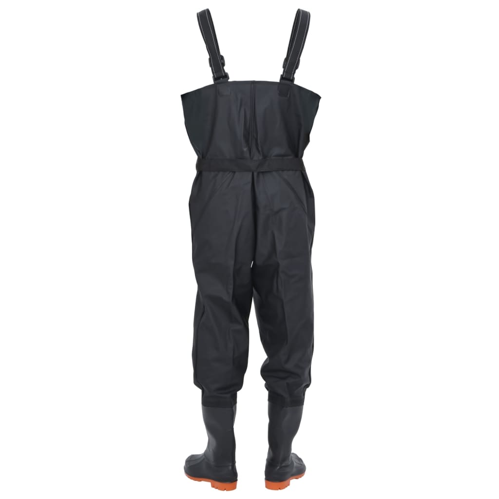 Wader con Stivali e Cintura Nero Taglia 43
