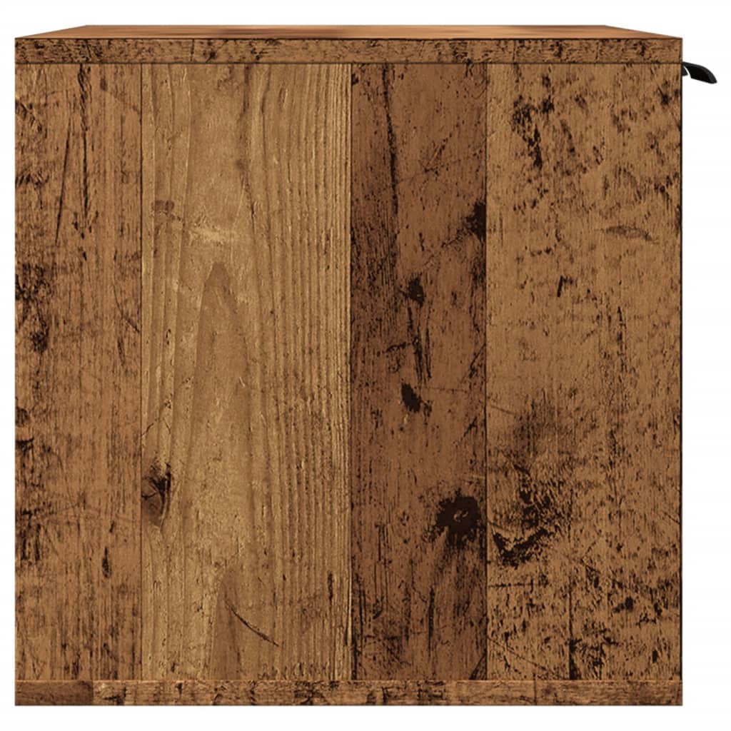 Recinto Lettiera Gatti Legno Vecchio 60x40x40 cm in Truciolato