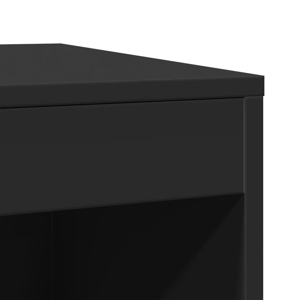 Recinto per Lettiera per Gatti Nero 47x59x42 cm in Truciolato