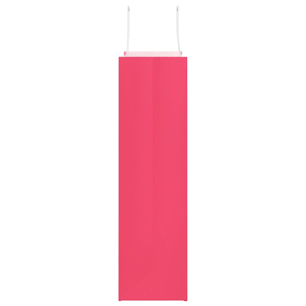 Sacchetti di Carta 250 pz con Manici Rosa 32x12x42 cm