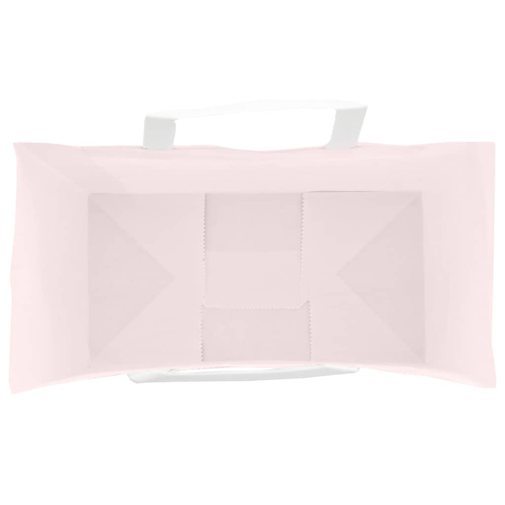 Sacchetti di Carta 250 pz con Manici Rosa 32x17x25 cm
