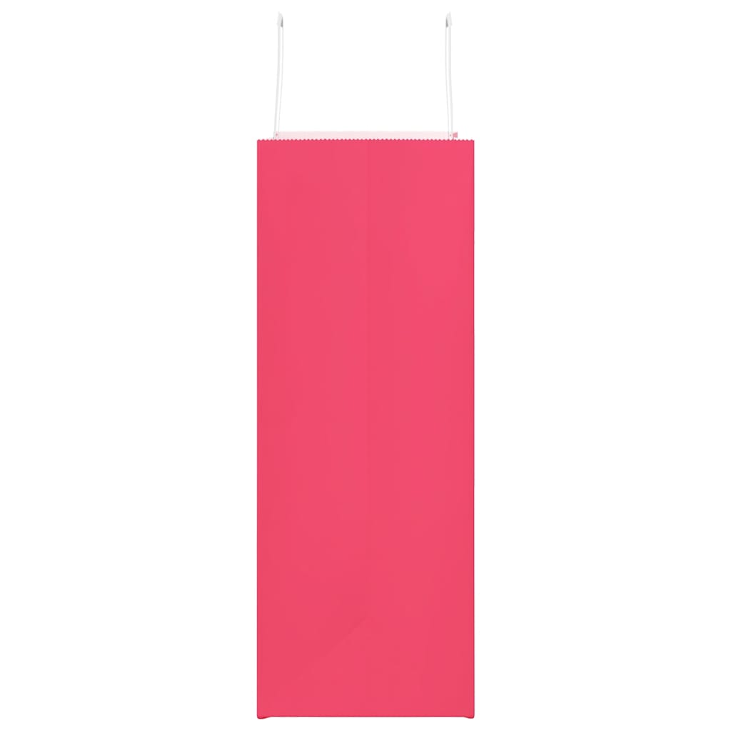 Sacchetti di Carta 250 pz con Manici Rosa 32x17x44 cm