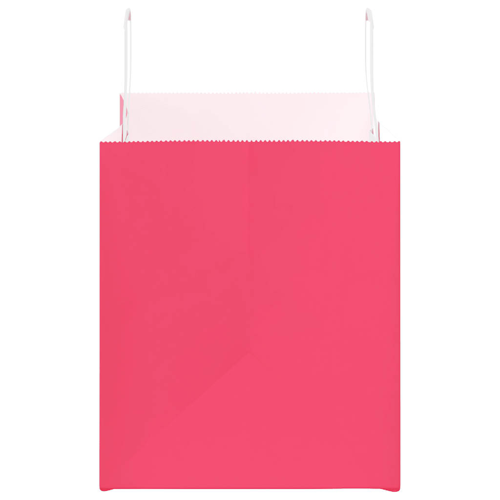 Sacchetti di Carta 250 pz con Manici Rosa 32x22x24 cm