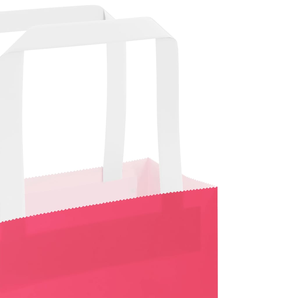 Sacchetti di Carta 250 pz con Manici Rosa 45x17x48 cm