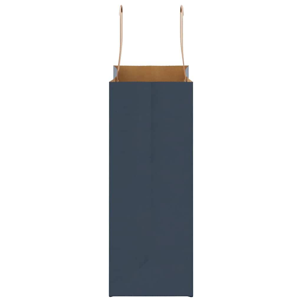 Sacchetti di Carta 50 pz con Manici Blu 21x11x28 cm