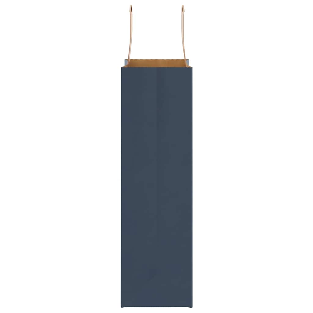 Sacchetti di Carta 50 pz con Manici Blu 21x11x36 cm