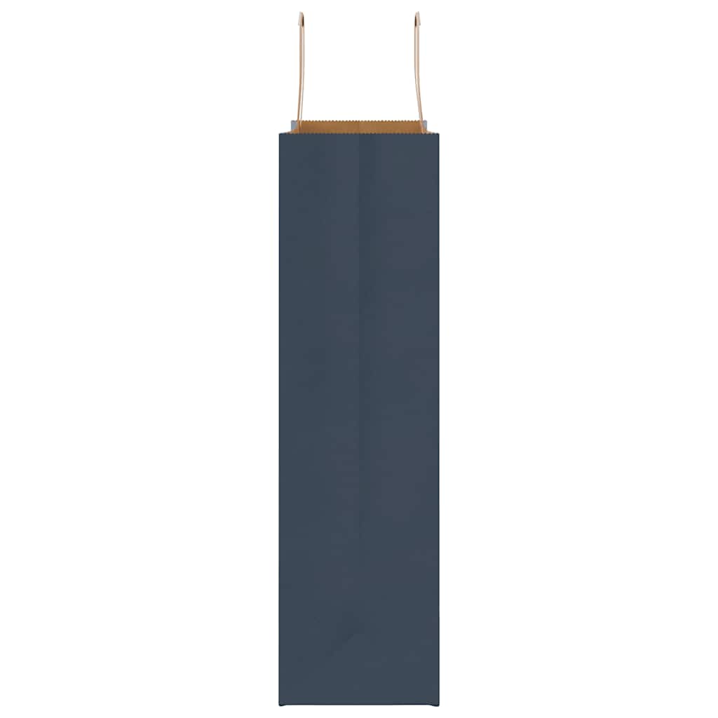 Sacchetti di Carta 50 pz con Manici Blu 32x12x42 cm