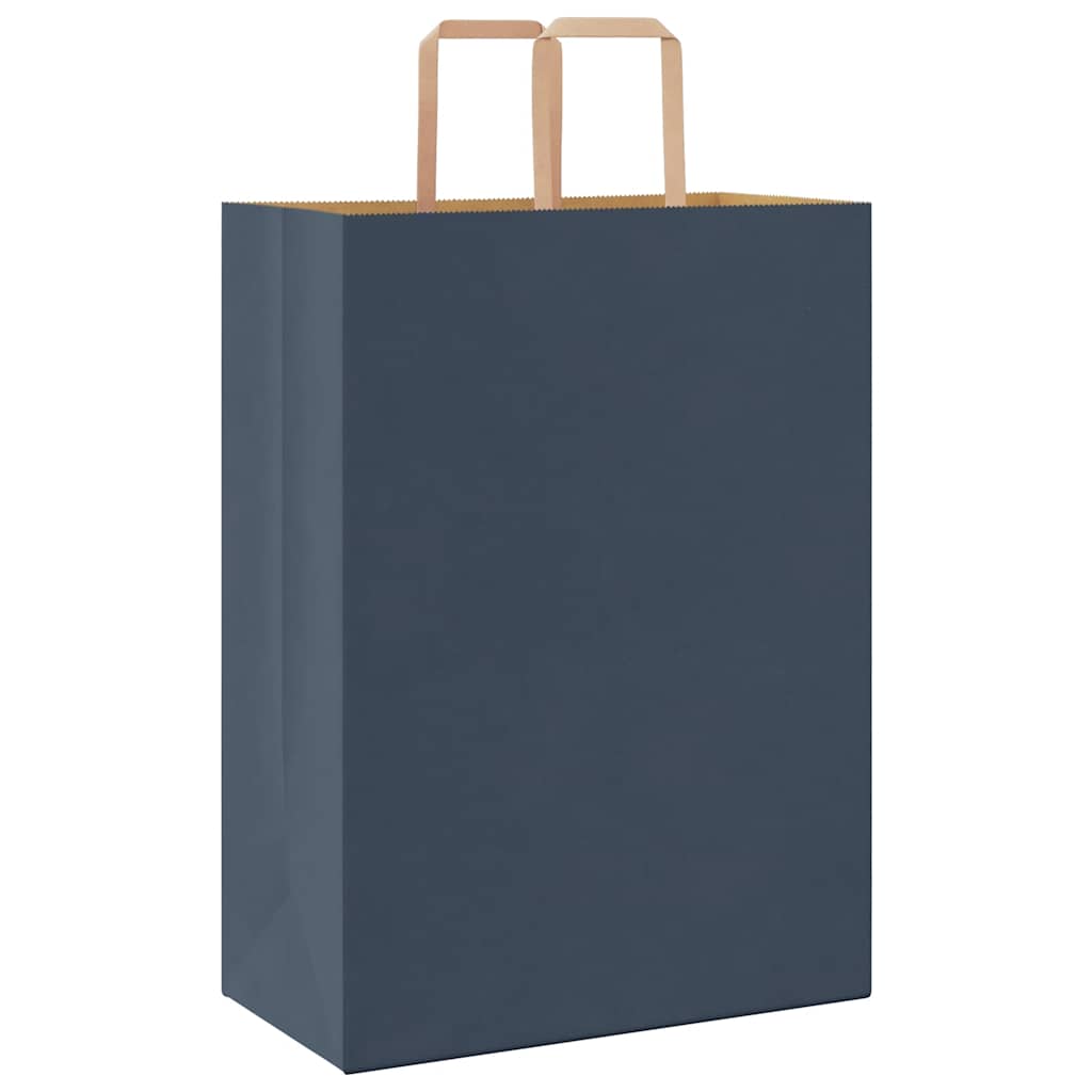 Sacchetti di Carta 50 pz con Manici Blu 32x17x44 cm