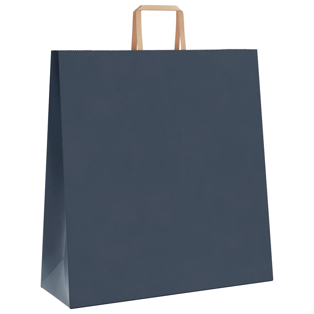 Sacchetti di Carta 50 pz con Manici Blu 45x17x48 cm