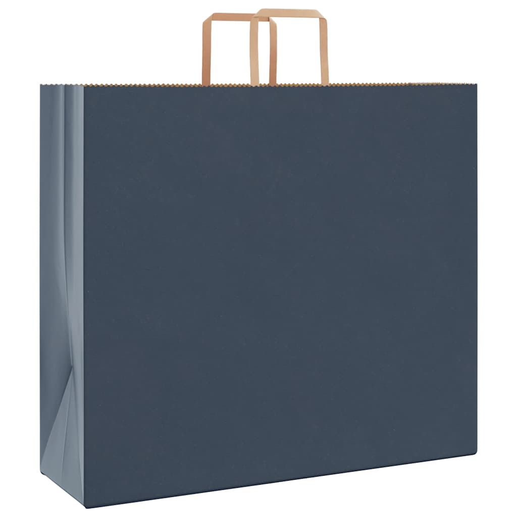 Sacchetti di Carta 50 pz con Manici Blu 54x15x49 cm
