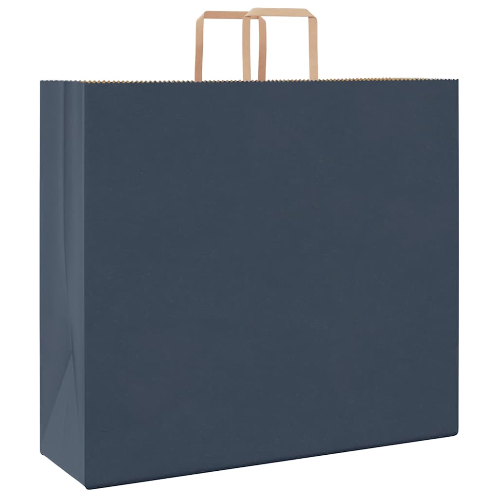 Sacchetti di Carta 50 pz con Manici Blu 54x15x49 cm