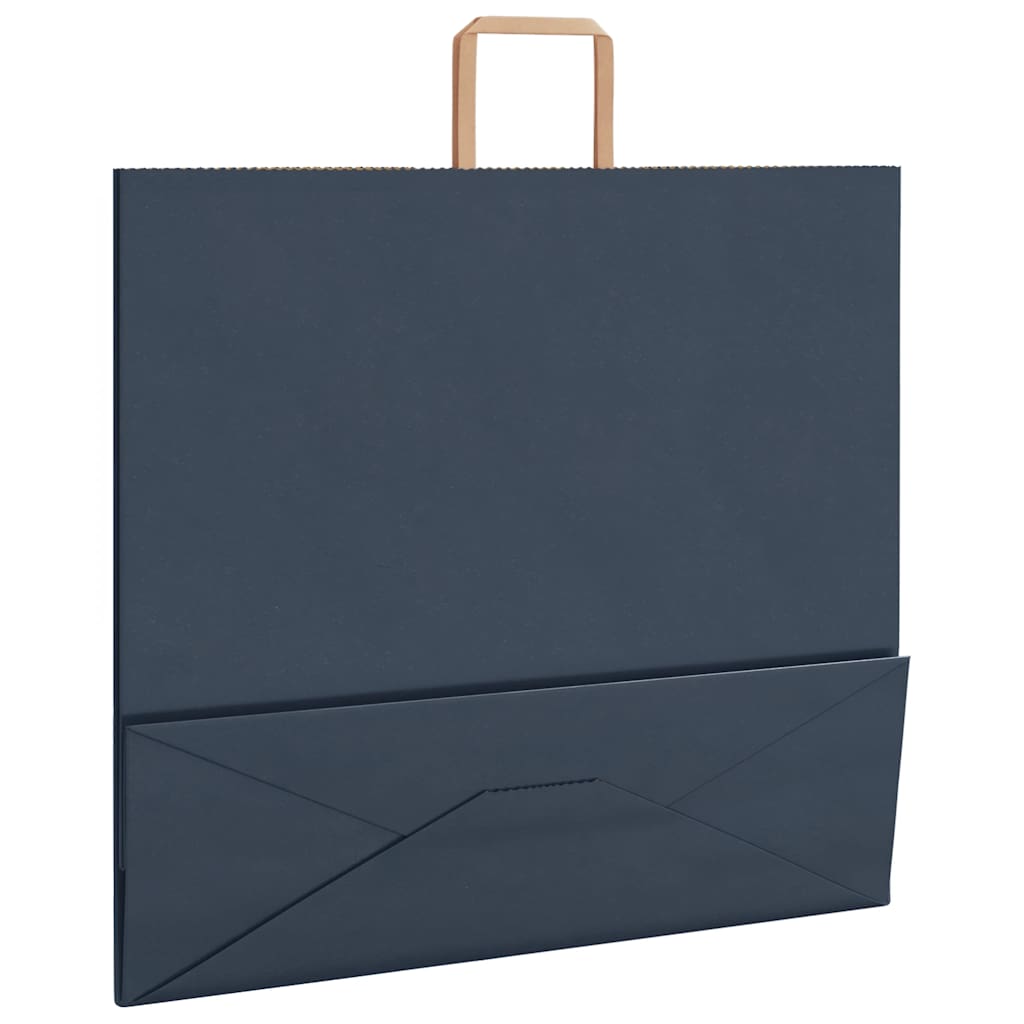 Sacchetti di Carta 50 pz con Manici Blu 54x15x49 cm