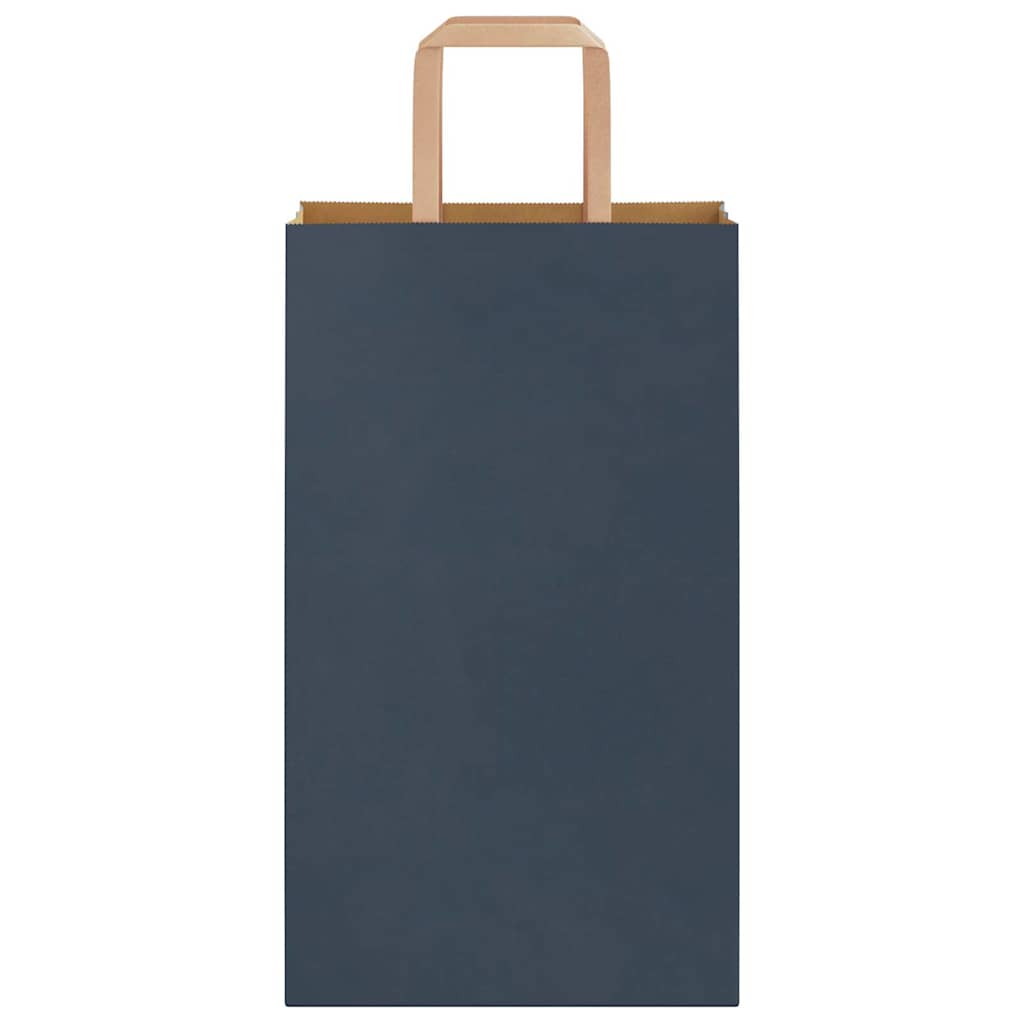 Sacchetti di Carta 250 pz con Manici Blu 21x11x36 cm