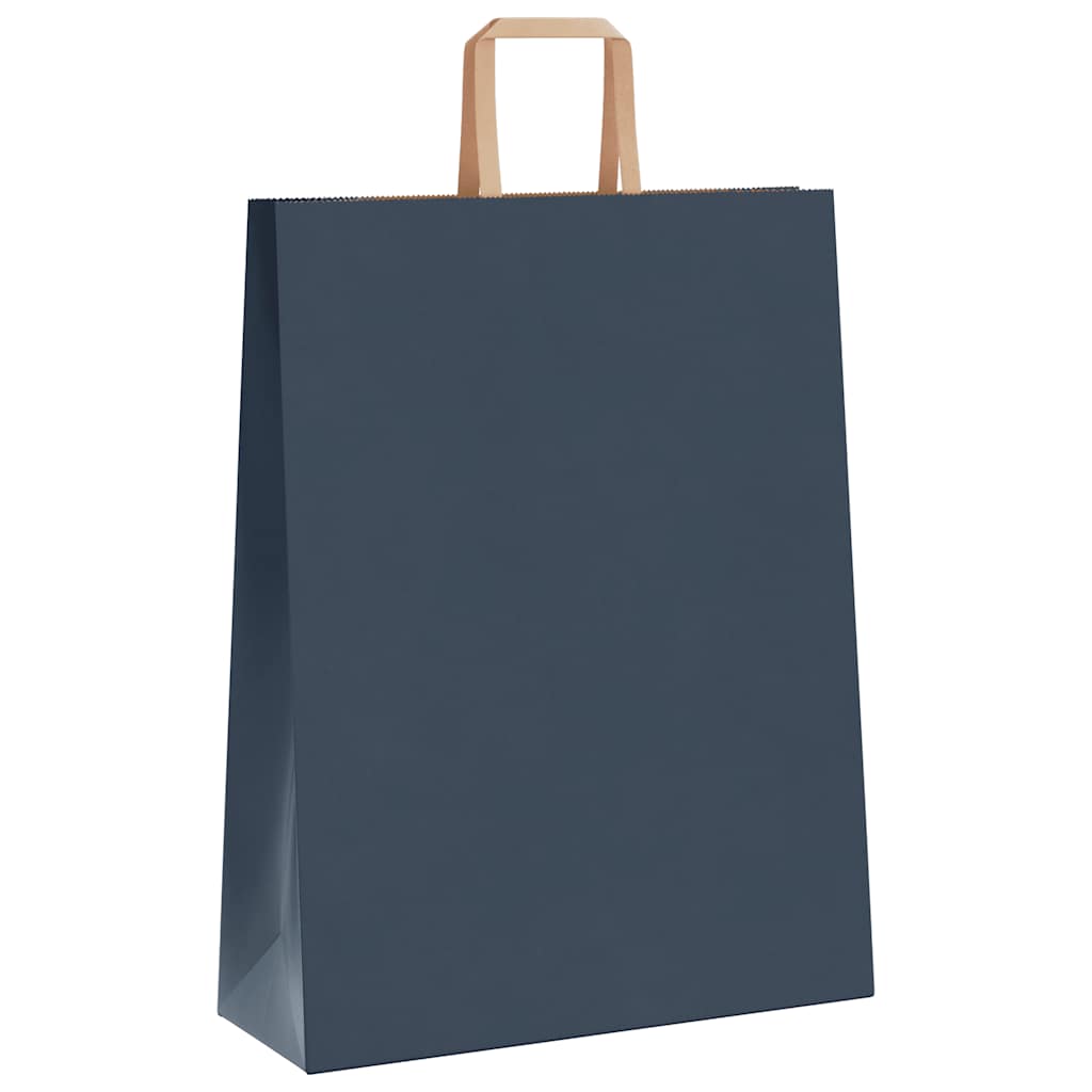 Sacchetti di Carta 250 pz con Manici Blu 32x12x42 cm
