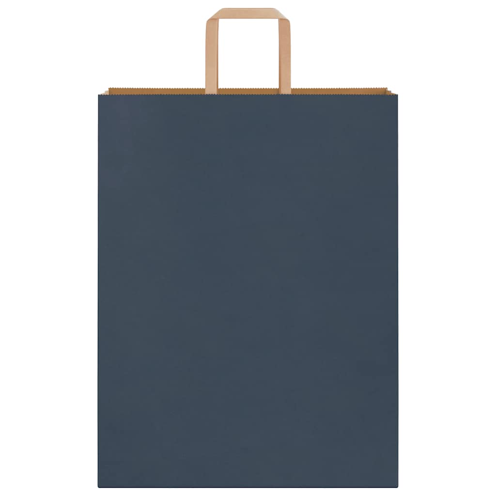Sacchetti di Carta 250 pz con Manici Blu 32x12x42 cm