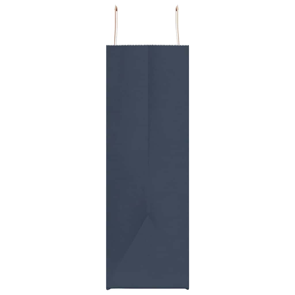 Sacchetti di Carta 250 pz con Manici Blu 54x15x49 cm