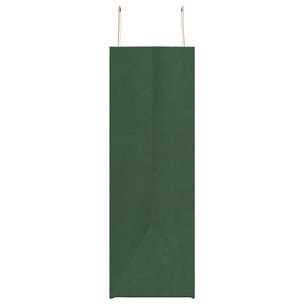 Sacchetti di Carta 50 pz con Manici Verdi 54x15x49 cm