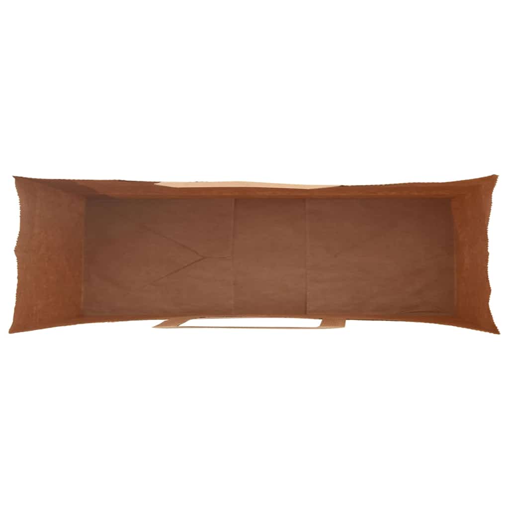 Sacchetti di Carta 250 pz con Manici Verdi 54x15x49 cm