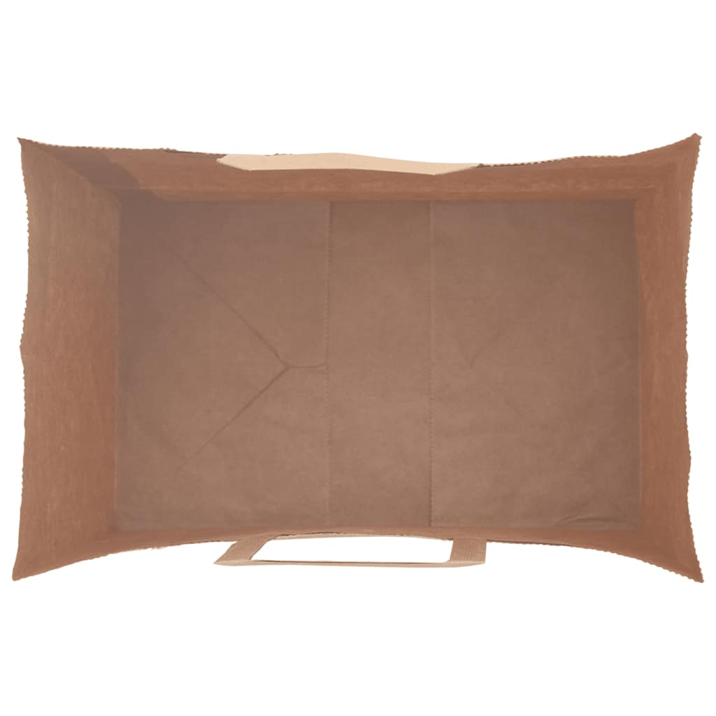 Sacchetti di Carta 50 pz con Manici Rossi 26x17x25 cm