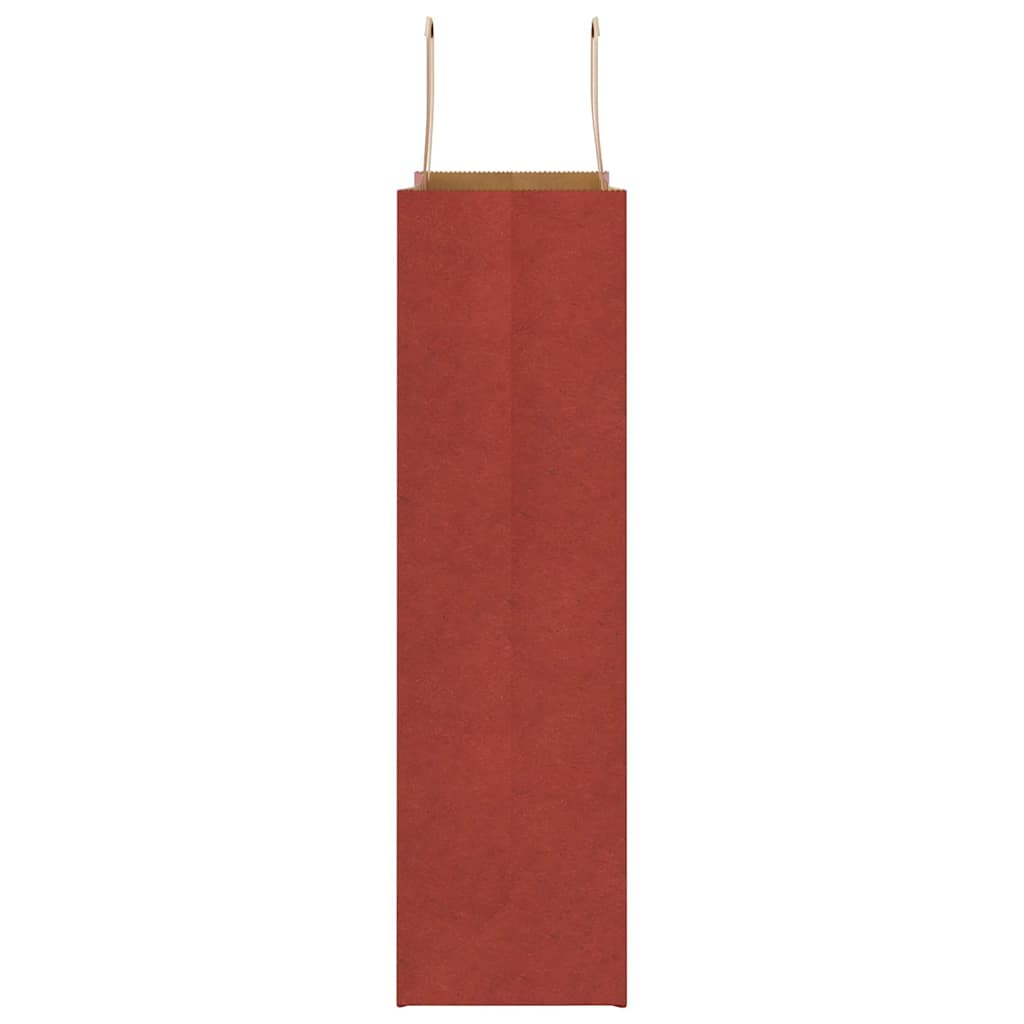 Sacchetti di Carta 50 pz con Manici Rossi 32x12x42 cm