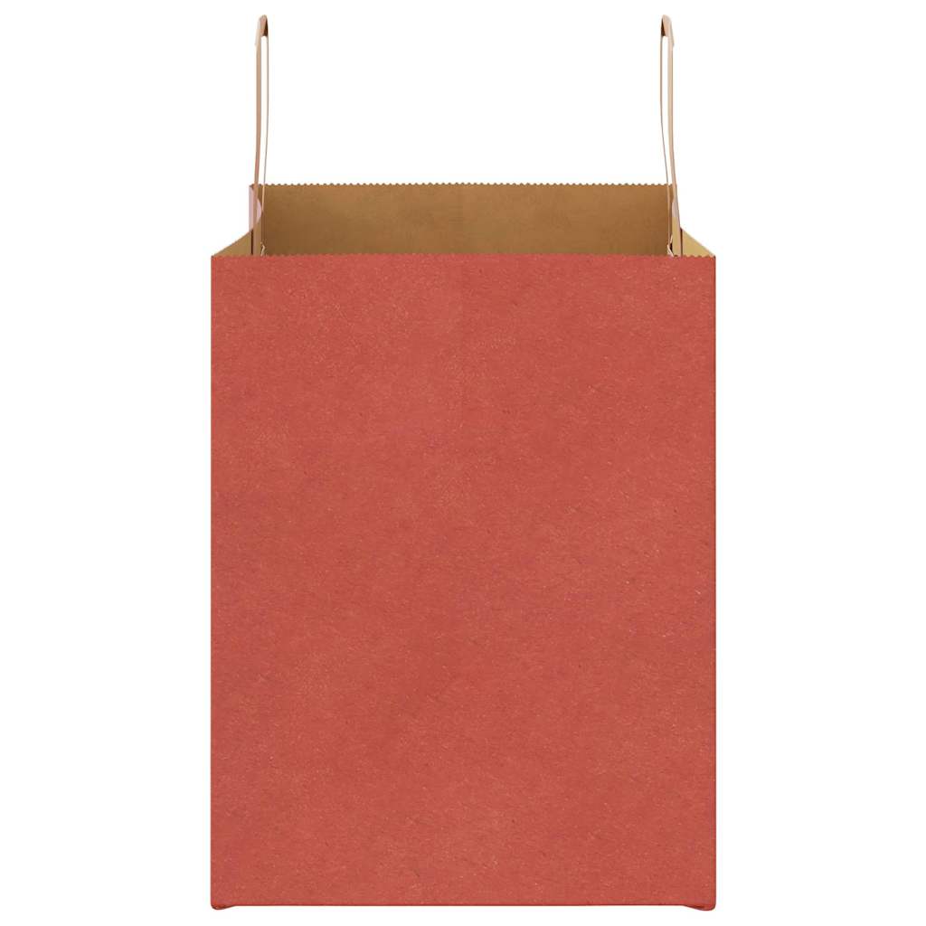 Sacchetti di Carta 50 pz con Manici Rossi 32x22x28 cm