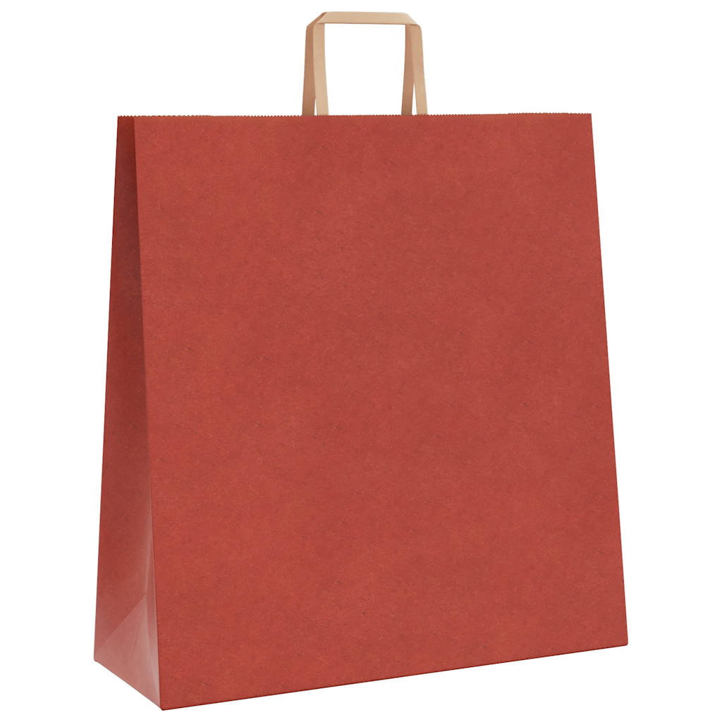 Sacchetti di Carta 50 pz con Manici Rossi 45x17x48 cm