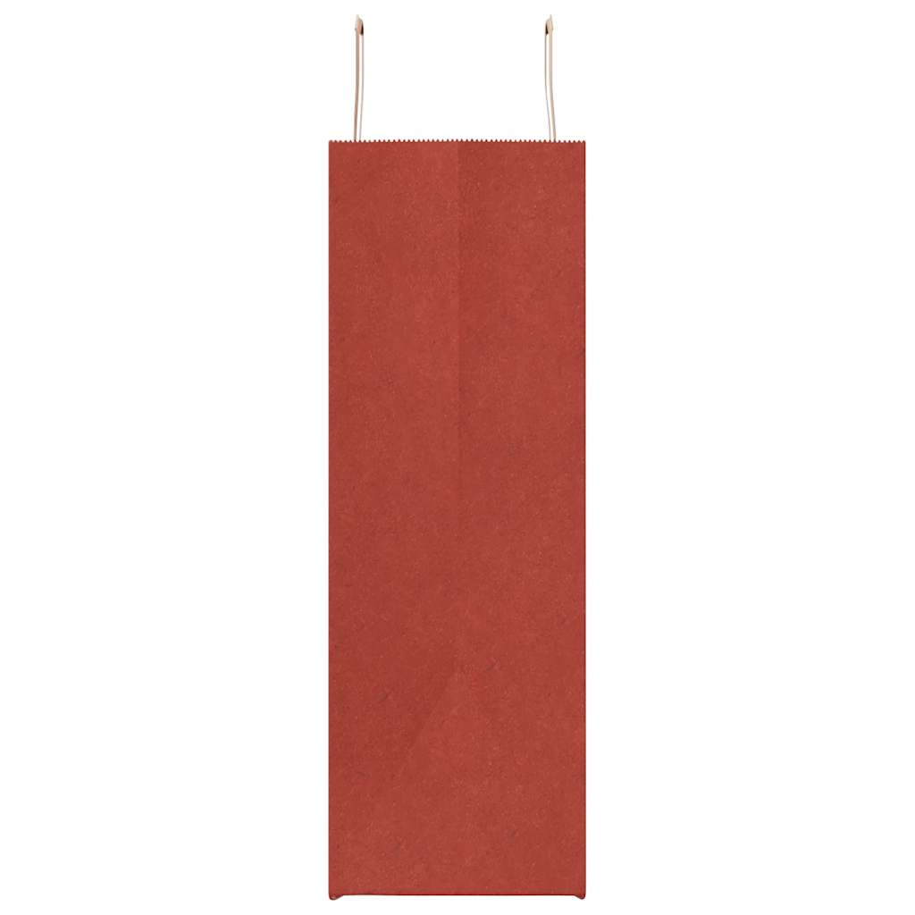 Sacchetti di Carta 50 pz con Manici Rossi 54x15x49 cm