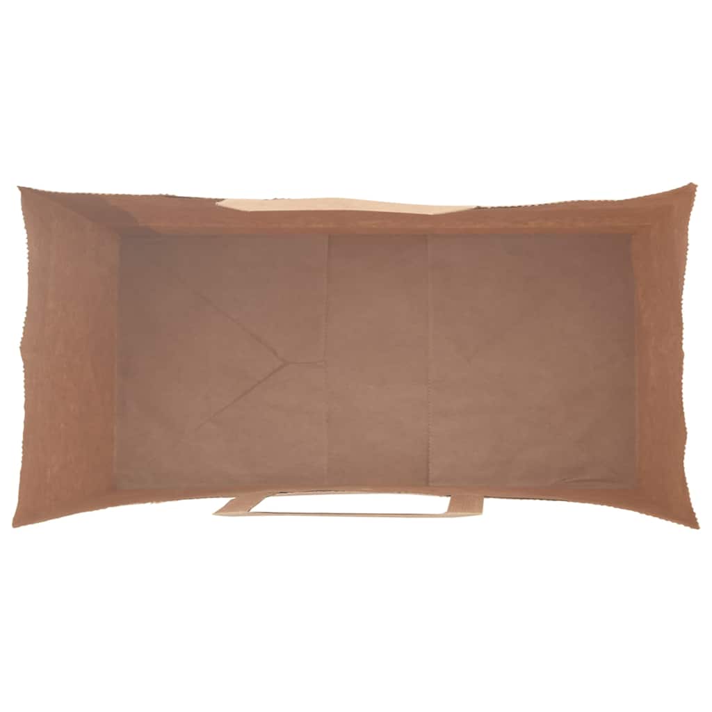 Sacchetti di Carta 250 pz con Manici Rossi 18x8x22 cm
