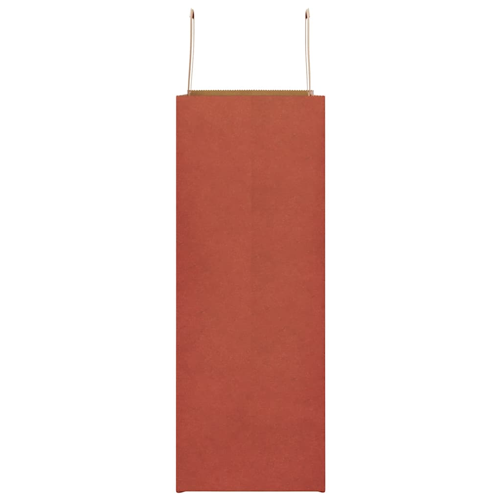 Sacchetti di Carta 250 pz con Manici Rossi 32x17x44 cm