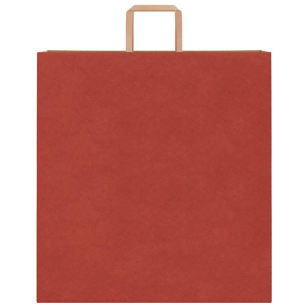 Sacchetti di Carta 250 pz con Manici Rossi 45x17x48 cm