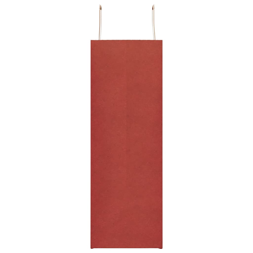 Sacchetti di Carta 250 pz con Manici Rossi 45x17x48 cm