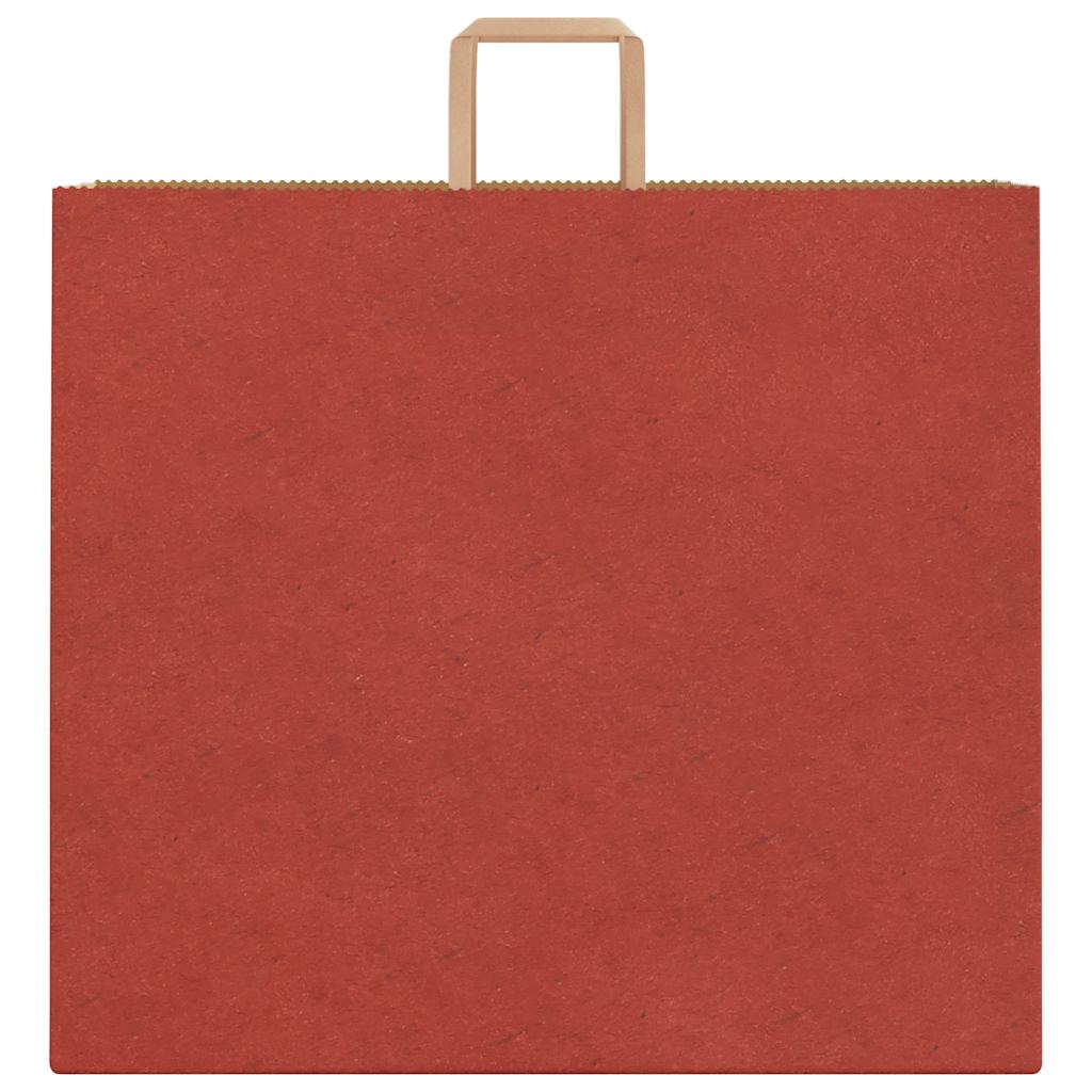 Sacchetti di Carta 250 pz con Manici Rossi 54x15x49 cm