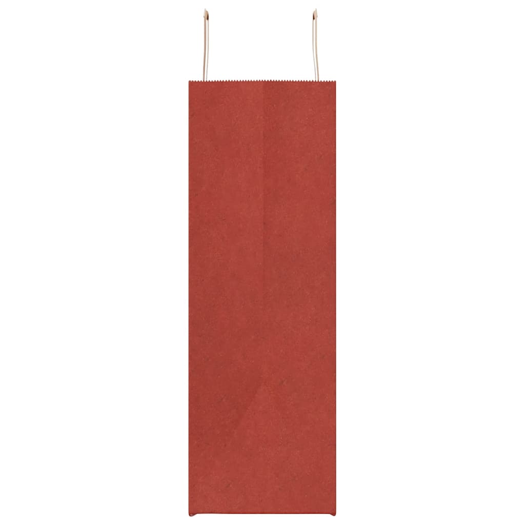 Sacchetti di Carta 250 pz con Manici Rossi 54x15x49 cm