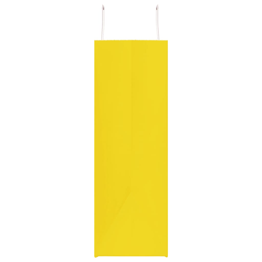 Sacchetti di Carta 250 pz con Manici Gialli 54x15x49 cm