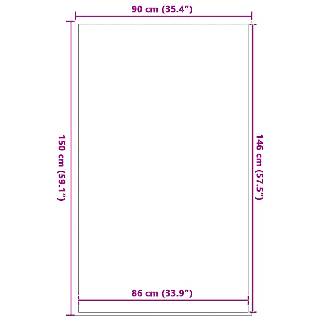 Zerbino Blu 90x150 cm