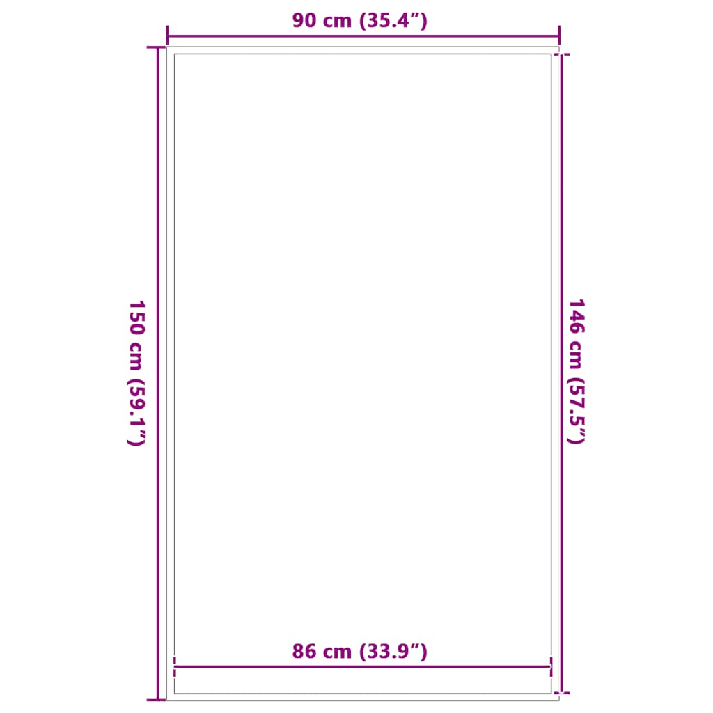 Zerbino Marrone 90x150 cm