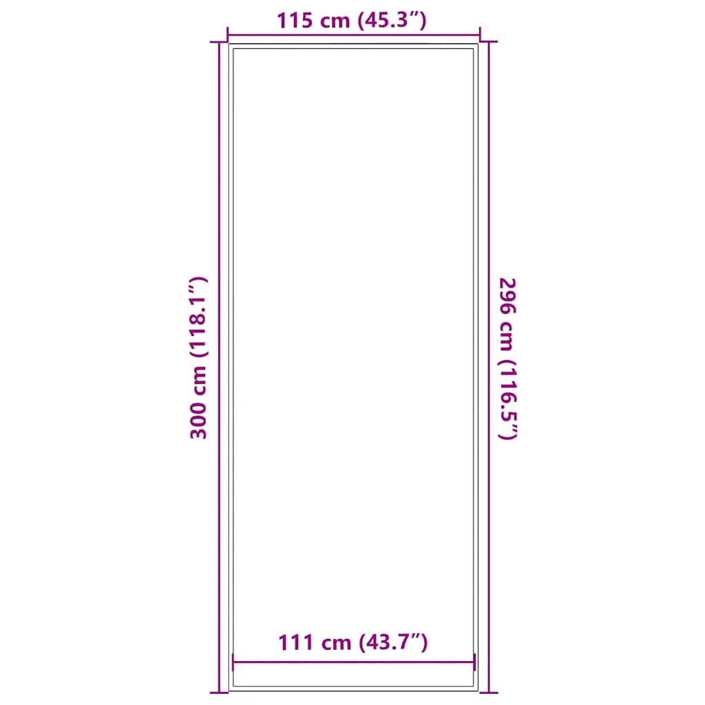 Zerbino Grigio 115x300 cm