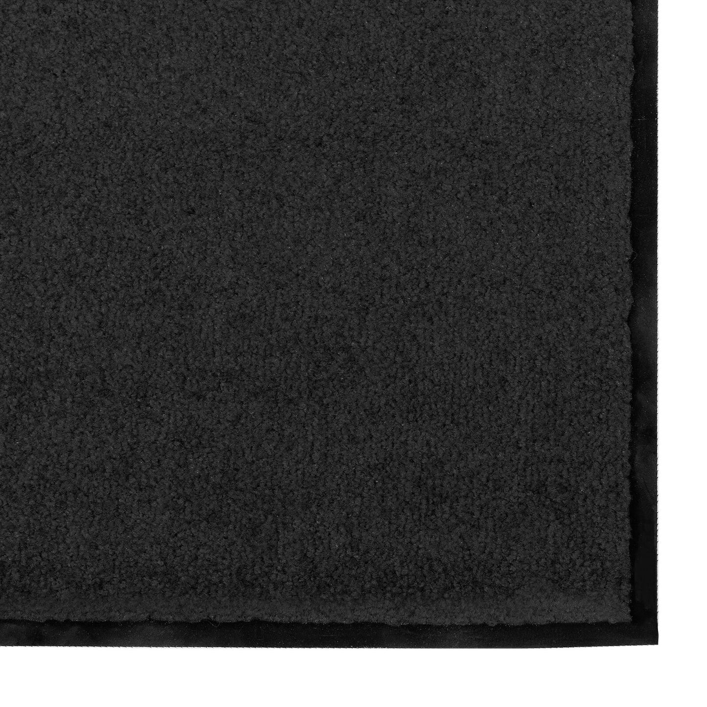 Zerbino Lavabile Nero 120x250 cm di vidaXL