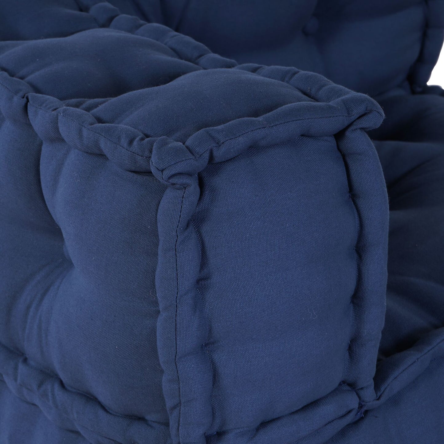 Pouf Modulari 2 pz in Tessuto Indigo di vidaXL