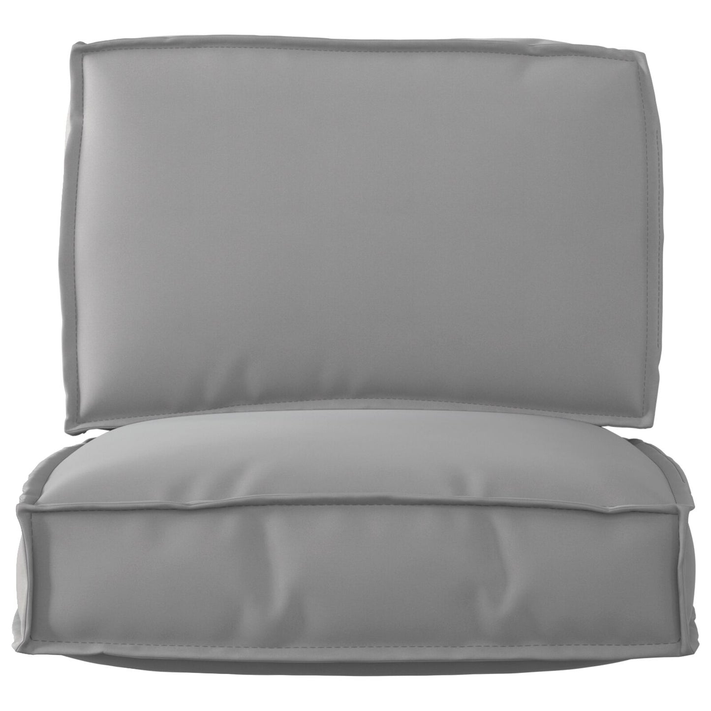 Set di cuscini per pallet Set di 2 Grigio Poliestere