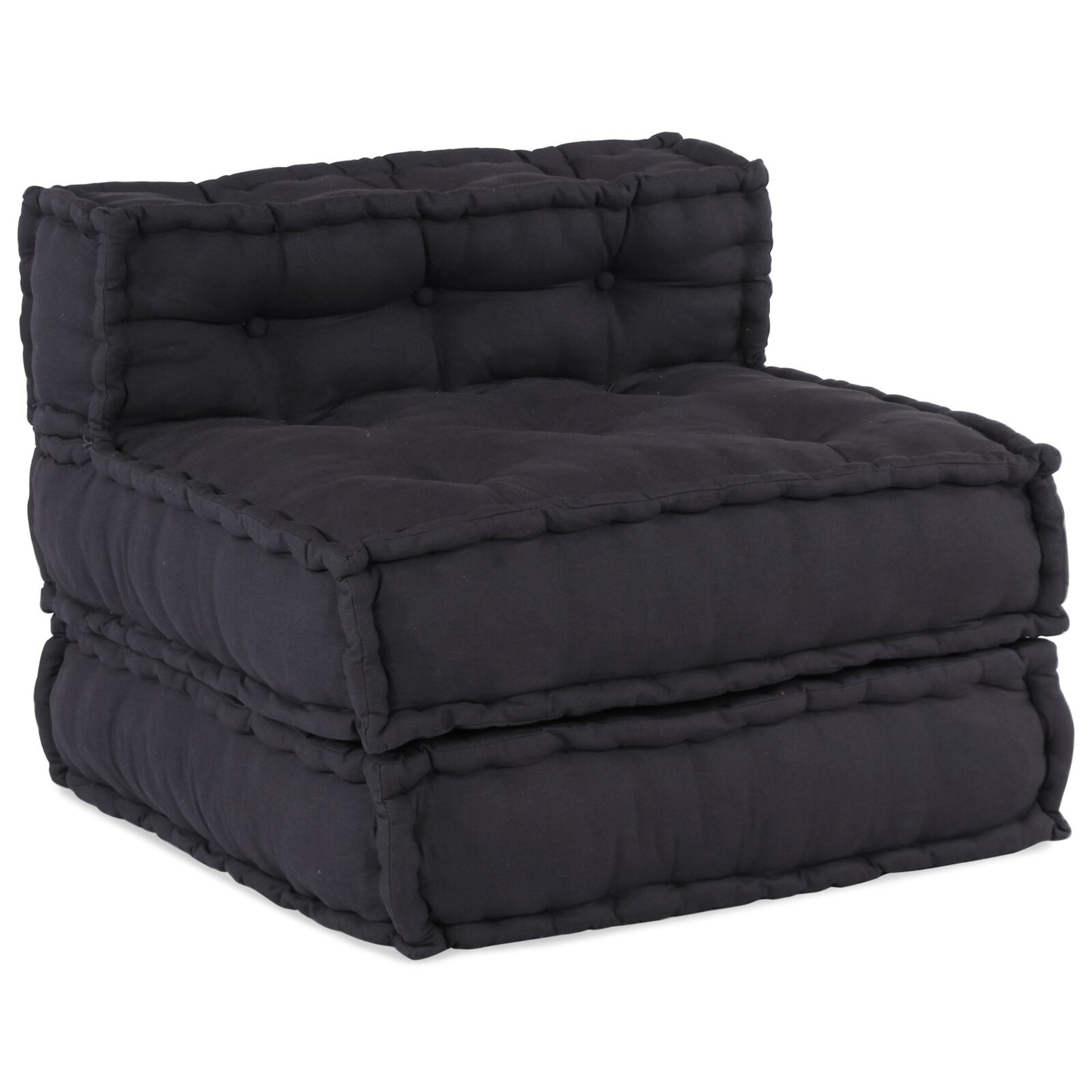 Pouf Modulari vidaXL 4 pezzi in Tessuto Antracite