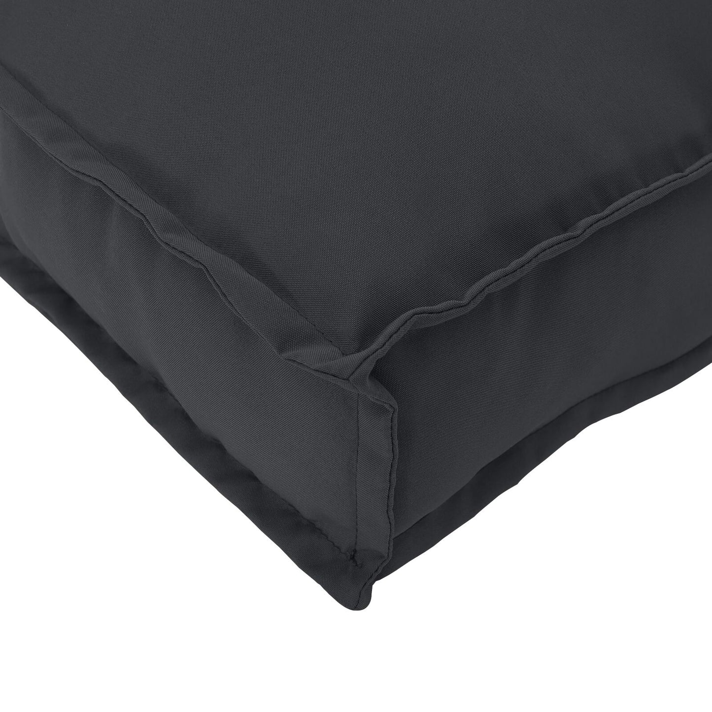 Set di cuscini per pallet Set di 2 Nero Poliestere