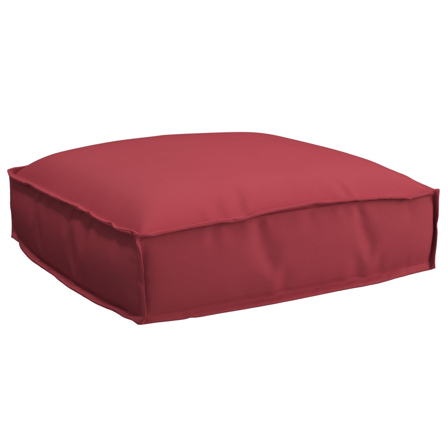 Set di Cuscini per Pallet Set di 2 Rosso Vino Poliestere Standard