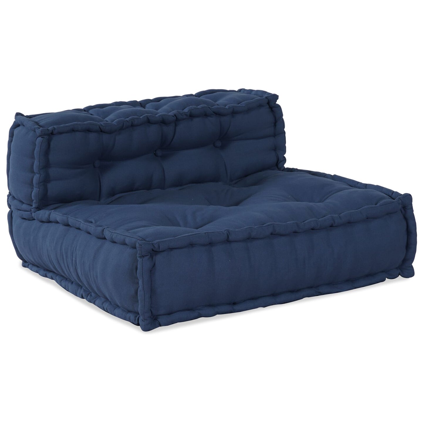 Set di 4 Pouf Modulari vidaXL in Tessuto Indigo