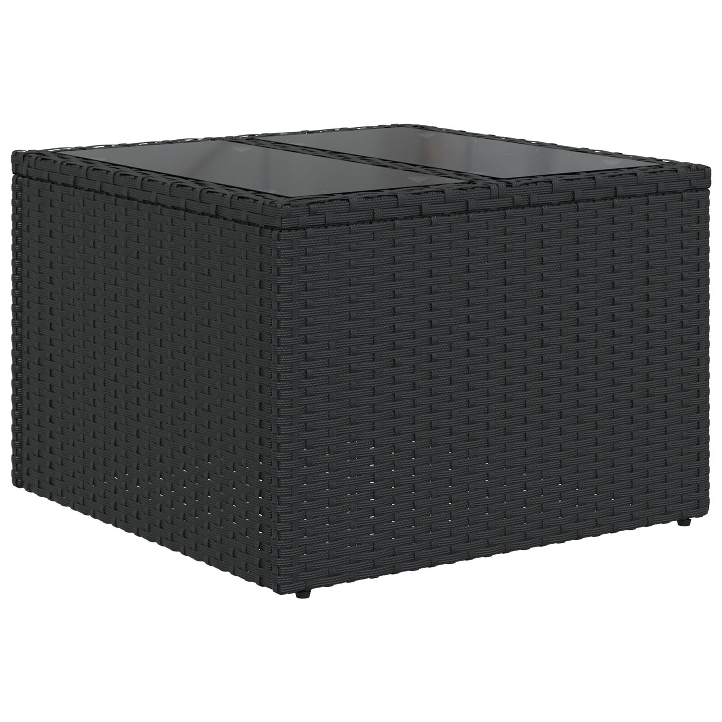 Set Divano Giardino da 6 Pezzi con Cuscini in Polyrattan Nero