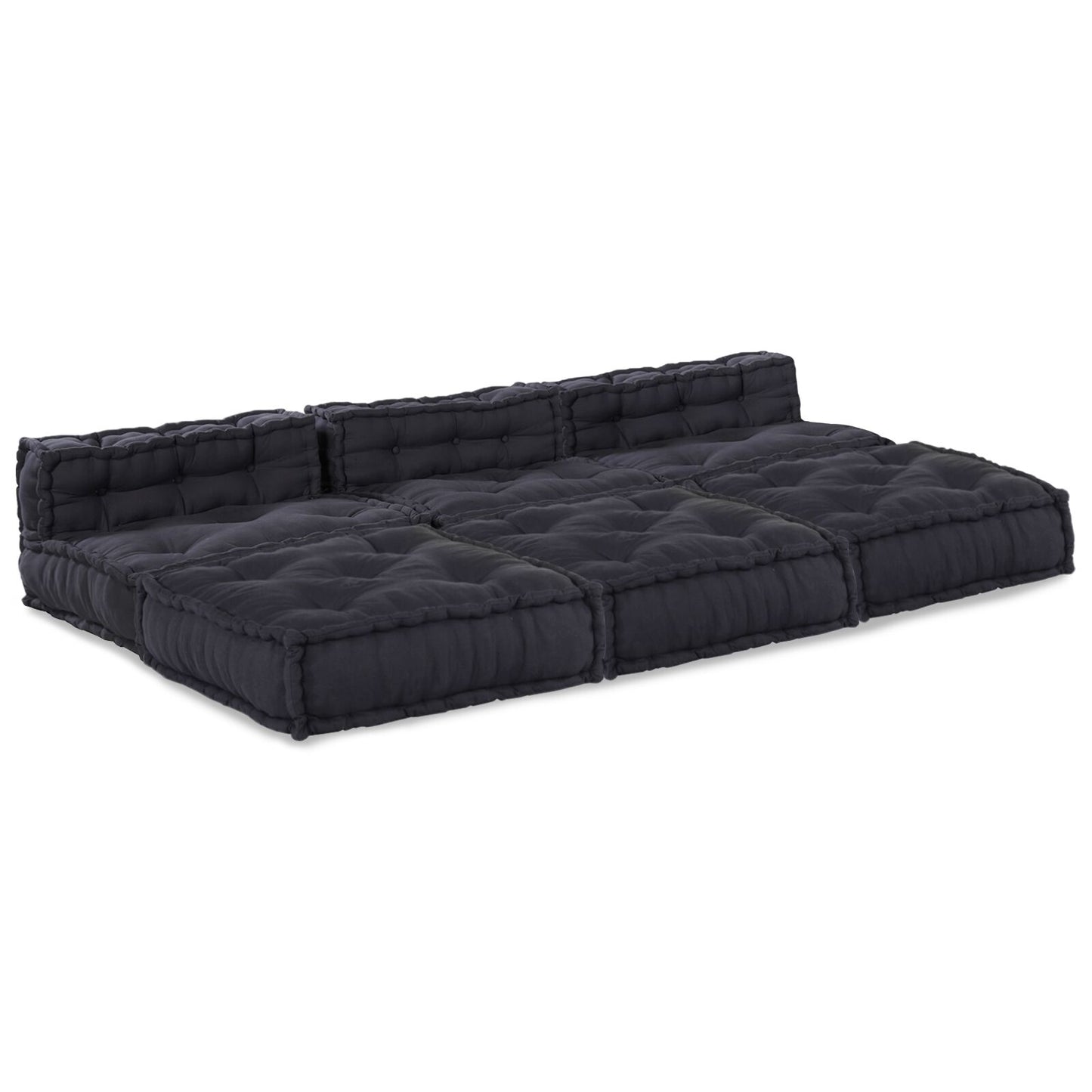 Pouf Modulari vidaXL 4 pezzi in Tessuto Antracite