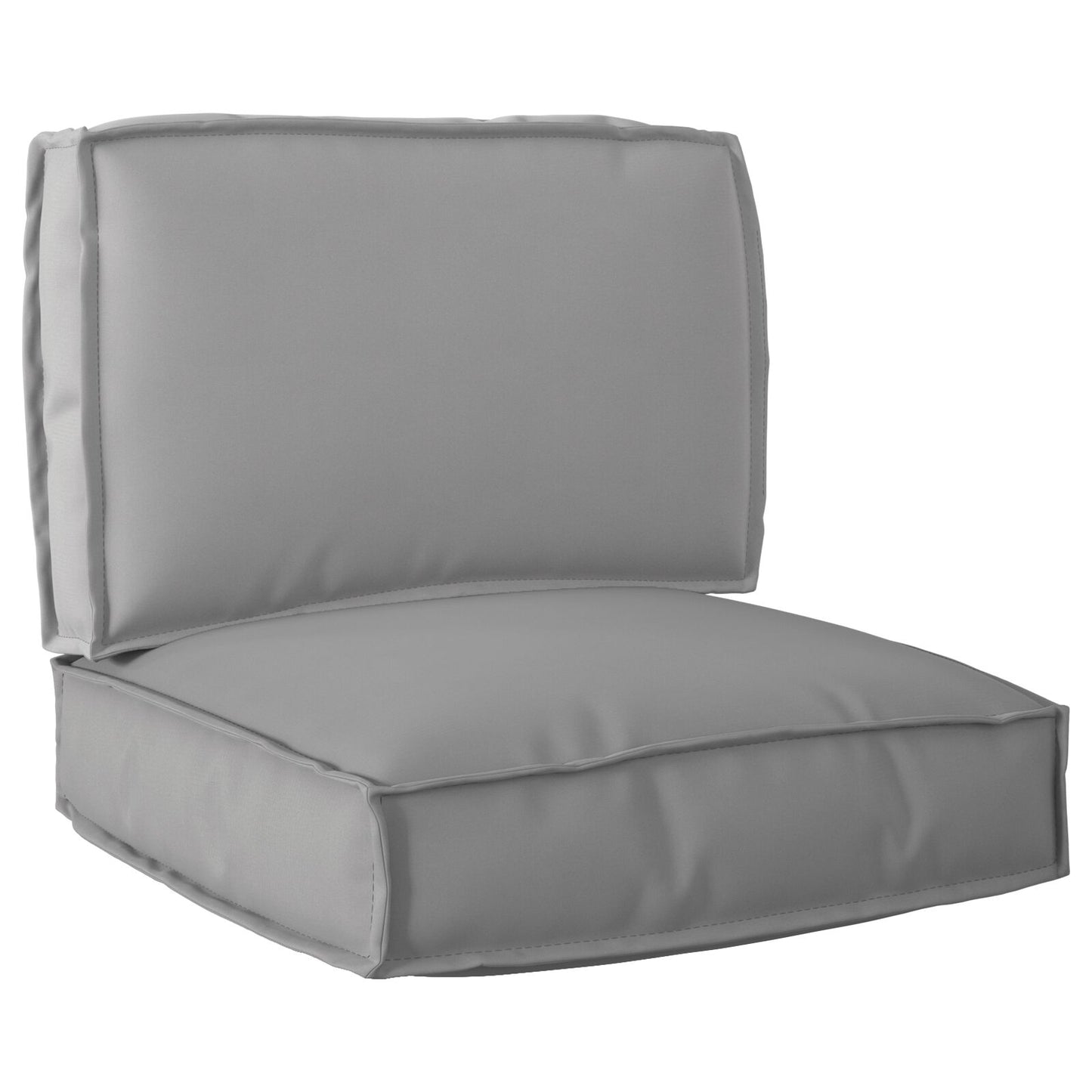 Set di cuscini per pallet Set di 2 Grigio Poliestere