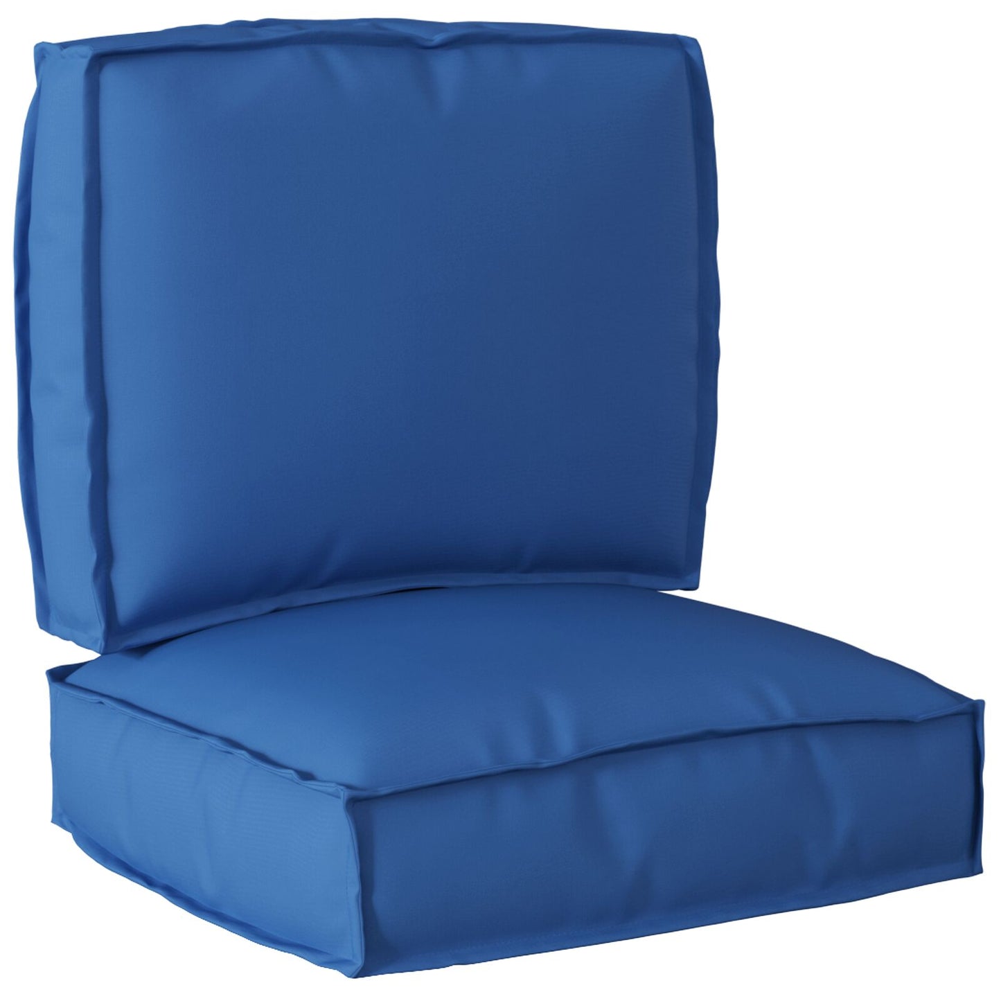 Set di Cuscini da Pallet Set di 2 Blu Reale Poliestere Standard