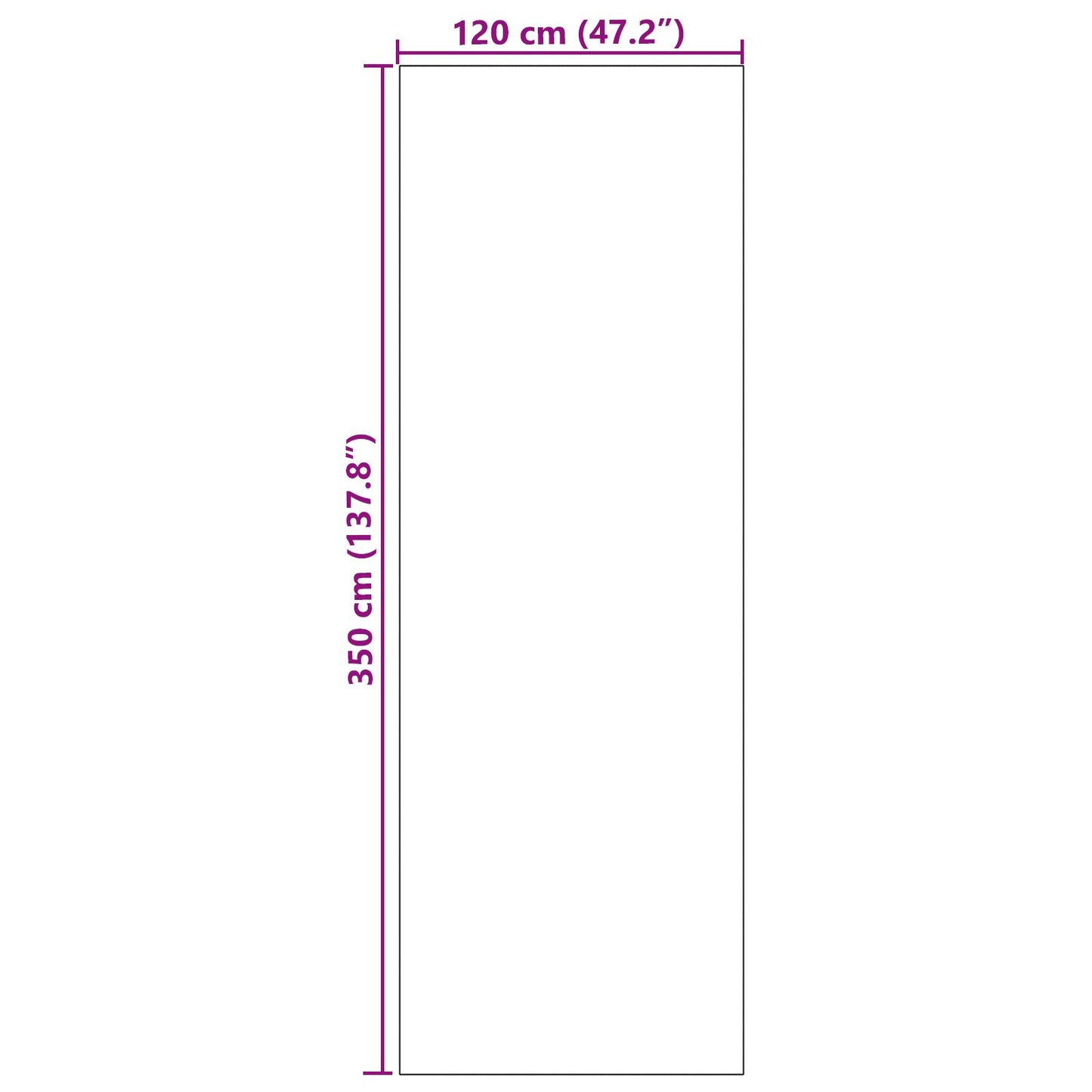 Tappeto da Entrata Lavabile Arancione 120x350 cm di vidaXL
