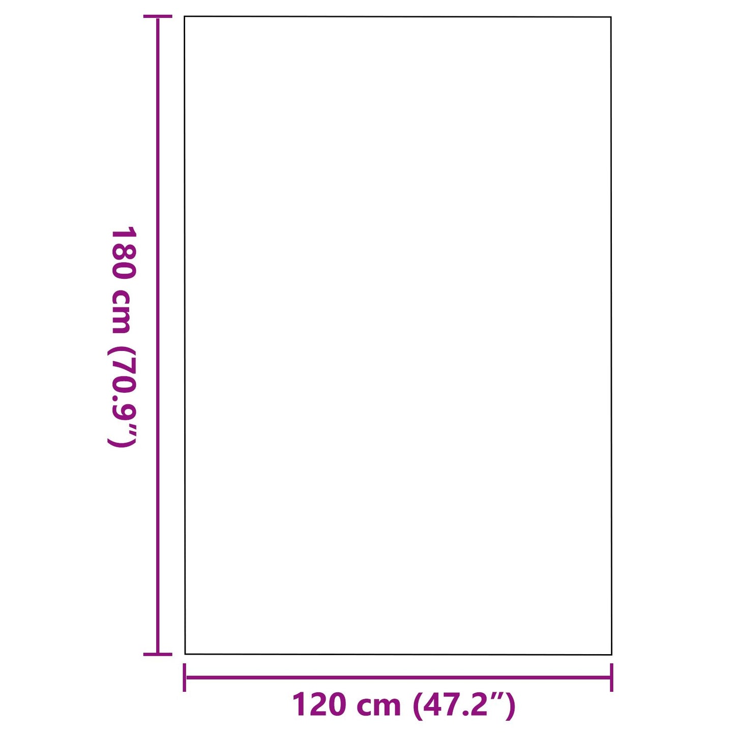 Zerbini rettangolari antracite 120x180 cm